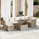 Gepubliceerd loungeset met beige materiaal en gepoedercoat staal afmetingen - beige en crèmekleurig / met opbergruimte