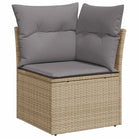 Gepubliceerd loungeset met beige materiaal en gepoedercoat staal afmetingen - Tuinsets