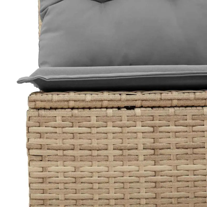 Gepubliceerd loungeset met beige materiaal en gepoedercoat staal afmetingen - Tuinsets