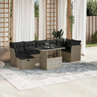 Gepubliceerd loungeset met beige materiaal en gepoedercoat staal afmetingen - Lichtgrijs / zonder opbergruimte