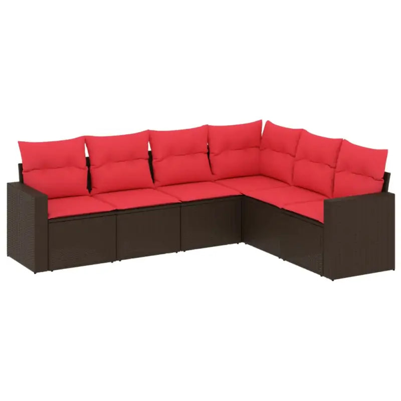 Gepubliceerd loungestoel van bruin materiaal en gepoedercoat staal met afmetingen - Tuinsets