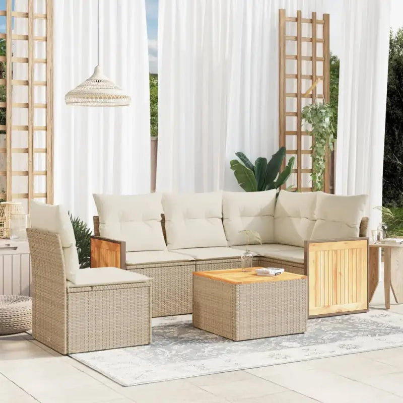 Gepubliceerd tuinsets met beige materiaal en gepoedercoat staal afmetingen - beige en crèmekleurig / Met tafel