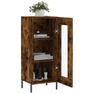 Gerookt Eiken Dressoir van Bewerkte Hout met Tijdloze Design - Dressoirs & buffetkasten
