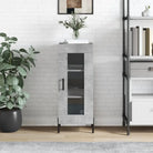 Gerookt Eiken Dressoir van Bewerkte Hout met Tijdloze Design - Betongrijs / 1 - Dressoirs & buffetkasten