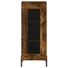 Gerookt Eiken Dressoir van Bewerkte Hout met Tijdloze Design - Dressoirs & buffetkasten