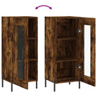 Gerookt Eiken Dressoir van Bewerkte Hout met Tijdloze Design - Dressoirs & buffetkasten