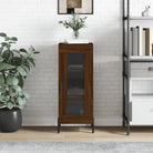 Gerookt Eiken Dressoir van Bewerkte Hout met Tijdloze Design - bruin eikenkleur / 1 - Dressoirs & buffetkasten