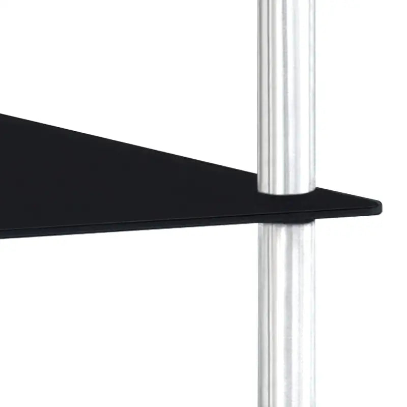 Gestructureerde glazen kast met gehard glas voor moderne opbergruimte - Zwart / 1 / 67 cm - Boekenkasten