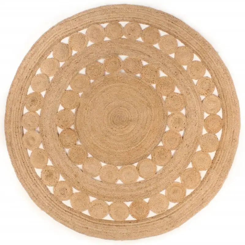Gevlochten jute tapijt met aantrekkelijke textuur voor natuurlijke interieurs - 180 cm - Vloerkleden