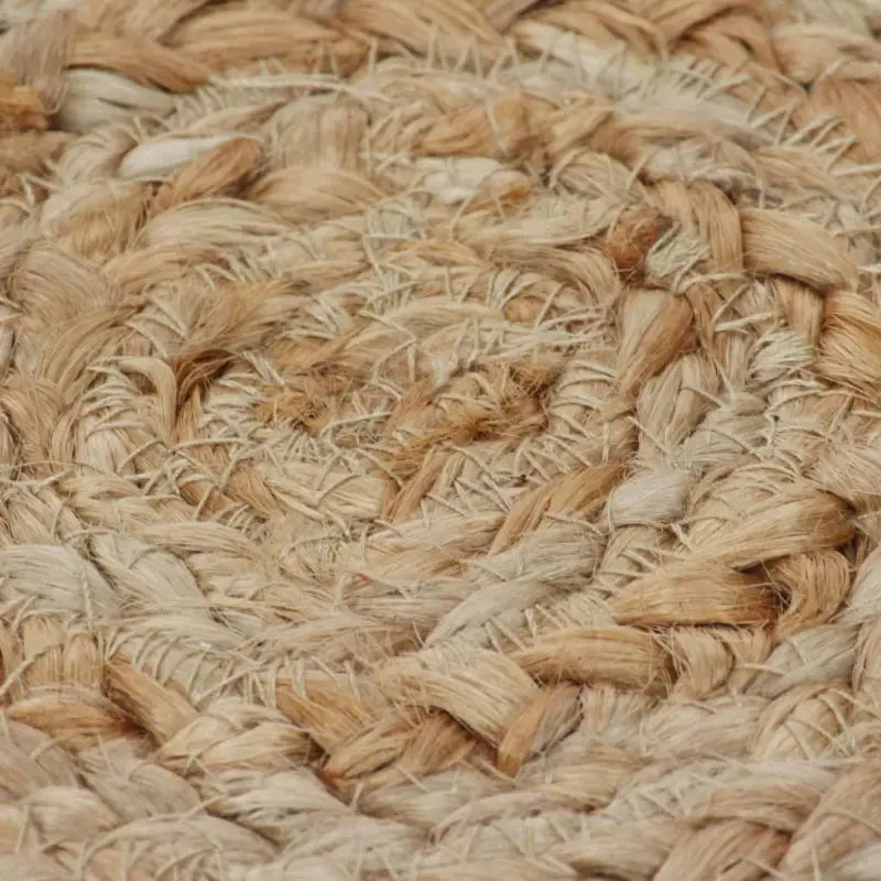 Gevlochten jute tapijt met aantrekkelijke textuur voor natuurlijke interieurs - Vloerkleden