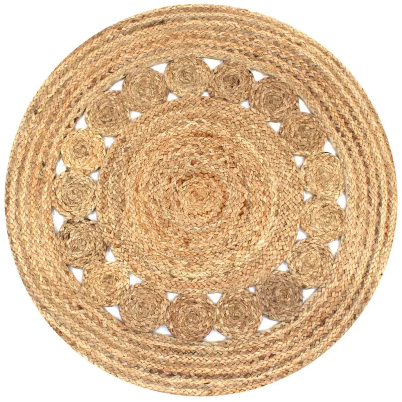 Gevlochten jute tapijt met aantrekkelijke textuur voor natuurlijke interieurs - 90 cm - Vloerkleden