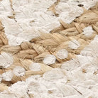 Gevlochten jute vloerkleed met prachtige mandala print en aantrekkelijke textuur - Vloerkleden
