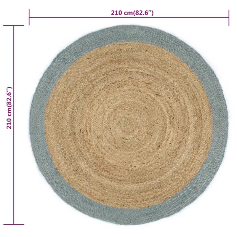 Gevlochten jute vloerkleed voor een natuurlijke en duurzame uitstraling - Vloerkleden