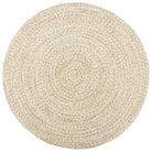 Gevlochten jute vloerkleed voor een natuurlijke en rustieke uitstraling - Wit / 180 cm - Vloerkleden