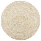 Gevlochten jute vloerkleed voor een natuurlijke en rustieke uitstraling - Wit / 240 cm - Vloerkleden