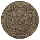 Gevlochten jute vloerkleed voor een natuurlijke en rustieke uitstraling - Zwart / 90 cm - Vloerkleden