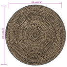 Gevlochten jute vloerkleed voor een natuurlijke en rustieke uitstraling - Vloerkleden