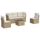 Gezellige tuinset met beige materiaal en gepoedercoat staal afmetingen - Tuinsets