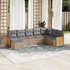 Gezellige tuinsets met beige materiaal en gepoedercoat staal afmetingen - Beige en grijs / Zonder tafel - Tuinsets