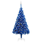 Glanzende Gouden Kunstkerstboom voor een Unieke Kerstsfeer - Blauw en grijs / 210 x 120 cm / 1 - Kerstbomen