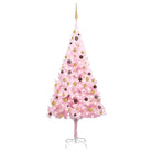 Glanzende Gouden Kunstkerstboom voor een Unieke Kerstsfeer - Roze en goudkleurig / 240 x 120 cm / 1 - Kerstbomen