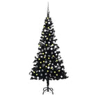 Glanzende Gouden Kunstkerstboom voor een Unieke Kerstsfeer - Zwart en grijs / 150 x 75 cm / 1 - Kerstbomen