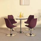Graden draaibaar eetkamerstoel voor comfort in de eetkamer of woonkamer - Paars / 4 - Eetkamerstoelen
