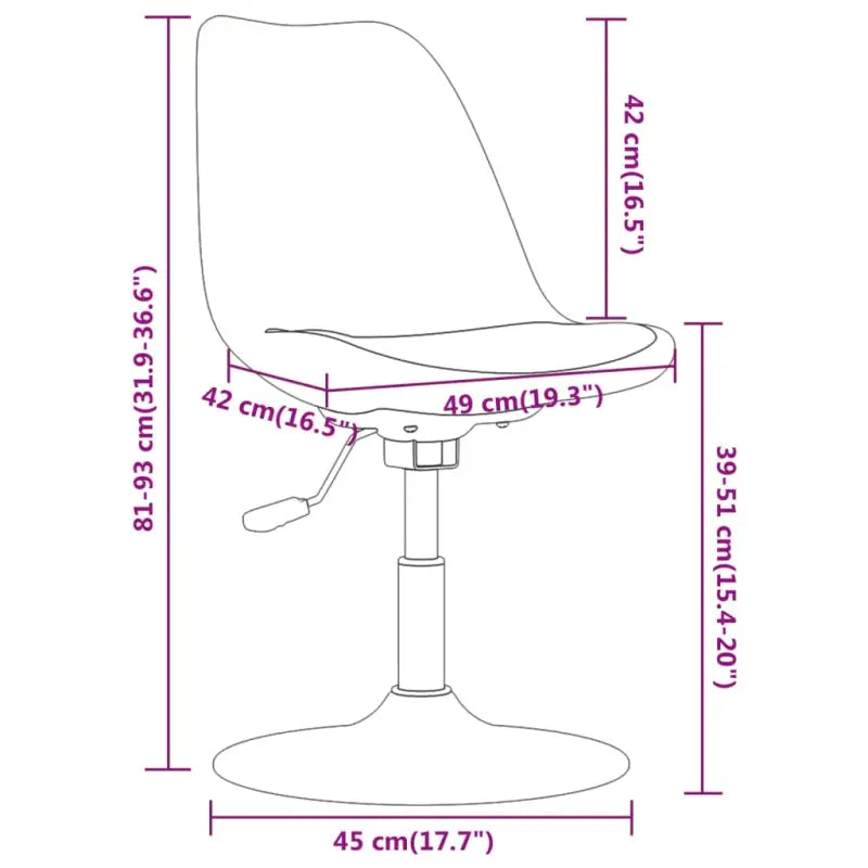 Graden draaibaar eetkamerstoel voor comfort in de eetkamer of woonkamer - Eetkamerstoelen