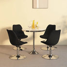 Graden draaibaar eetkamerstoel voor comfort in de eetkamer of woonkamer - Zwart / 4 - Eetkamerstoelen