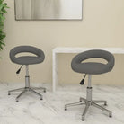 Graden draaibare eetkamerstoelen met eigentijds design - Grijs / 2 - Eetkamerstoelen