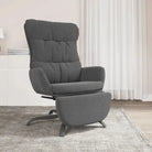 Graden draaibare relaxstoel voor optimaal zitcomfort in elke kamer - Lichtgrijs / 1 / Met voetensteun - Fauteuils &