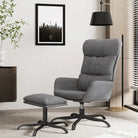 Graden draaibare relaxstoel voor optimaal zitcomfort in elke kamer - Lichtgrijs / 1 / Met voetenbank - Fauteuils &