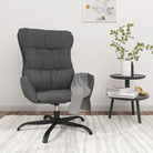 Graden draaibare relaxstoel voor optimaal zitcomfort in elke kamer - Donkergrijs / 1 / Zonder voetensteun - Fauteuils &