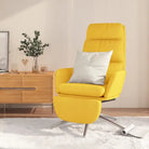 Graden draaibare relaxstoel voor ultiem zitcomfort in elke kamer - Mosterdgeel / 1 / Met voetensteun - Fauteuils &