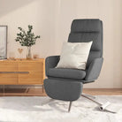 Graden draaibare relaxstoel voor ultiem zitcomfort in elke kamer - Donkergrijs / 1 / Met voetensteun - Fauteuils &