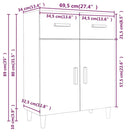 Graues Sonoma dressoir met trendy ontwerp en gemakkelijk schoon te maken oppervlak - Dressoirs & buffetkasten
