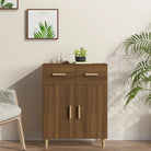 Graues Sonoma dressoir met trendy ontwerp en gemakkelijk schoon te maken oppervlak - bruin eikenkleur / 1 - Dressoirs &
