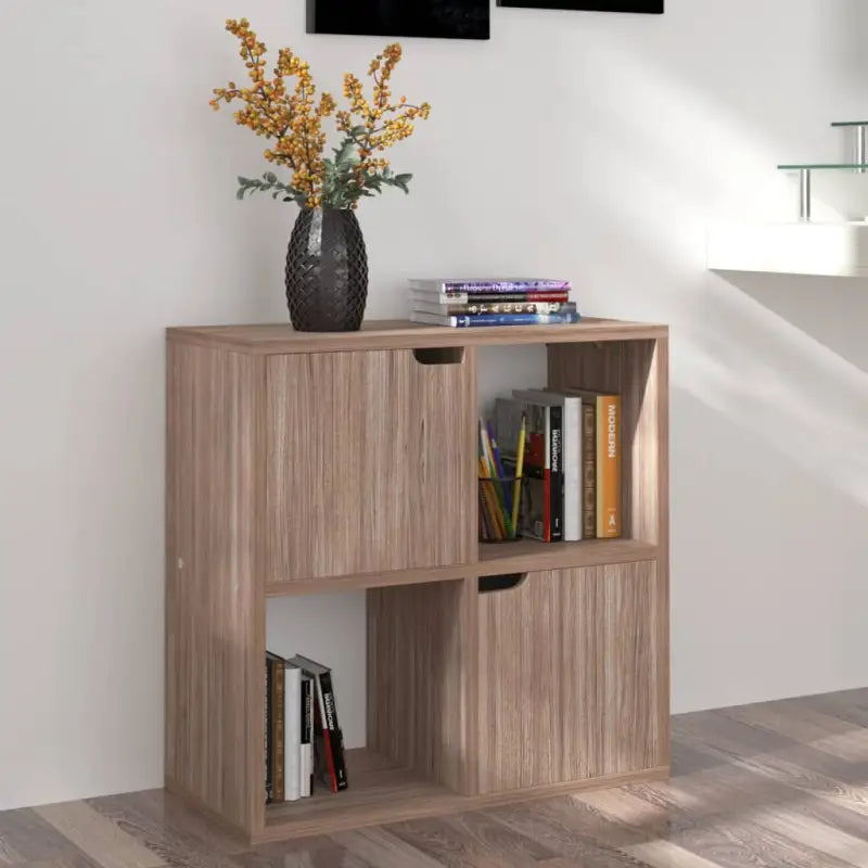 Grijs Sonoma boekenkast van bewerkt hout voor een overzichtelijke ruimte - grijs sonoma eikenkleurig / 1 - Boekenkasten