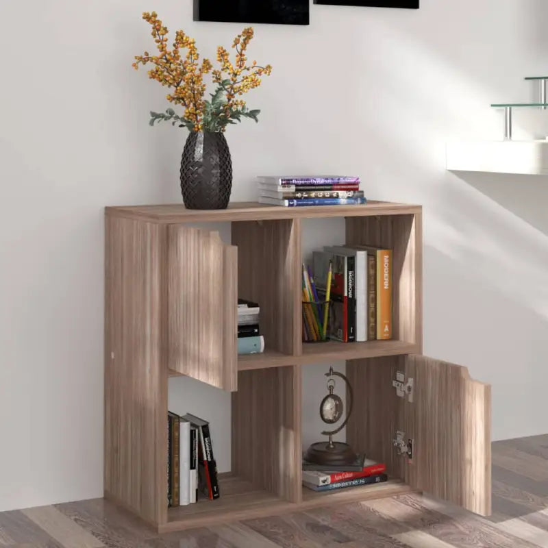 Grijs Sonoma boekenkast van bewerkt hout voor een overzichtelijke ruimte - grijs sonoma eikenkleurig / 1 - Boekenkasten