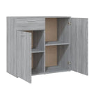 Grijs Sonoma dressoir in bewerkt hout met eenvoudig schoonmaakgemak - Dressoirs & buffetkasten