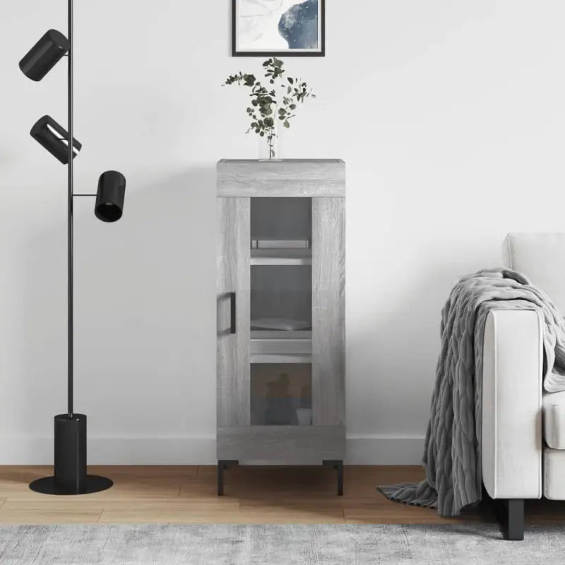 Grijs Sonoma dressoir in bewerkt hout met tijdloze uitstraling - Dressoirs & buffetkasten