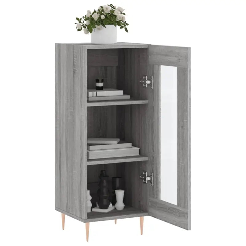 Grijs Sonoma dressoir in bewerkt hout met tijdloze uitstraling - Dressoirs & buffetkasten