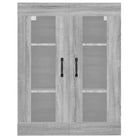 Grijs Sonoma dressoir met bewerkt hout en extra opbergruimte - Dressoirs & buffetkasten
