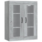 Grijs Sonoma dressoir met bewerkt hout en extra opbergruimte - Dressoirs & buffetkasten