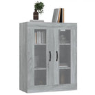 Grijs Sonoma dressoir met bewerkt hout en extra opbergruimte - Dressoirs & buffetkasten
