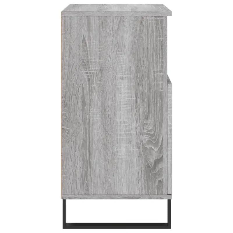 Grijs Sonoma dressoir met bewerkt hout en ijzeren poten - Dressoirs & buffetkasten