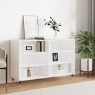 Grijs Sonoma dressoir met bewerkt hout en ijzeren poten - Wit / 1 - Dressoirs & buffetkasten