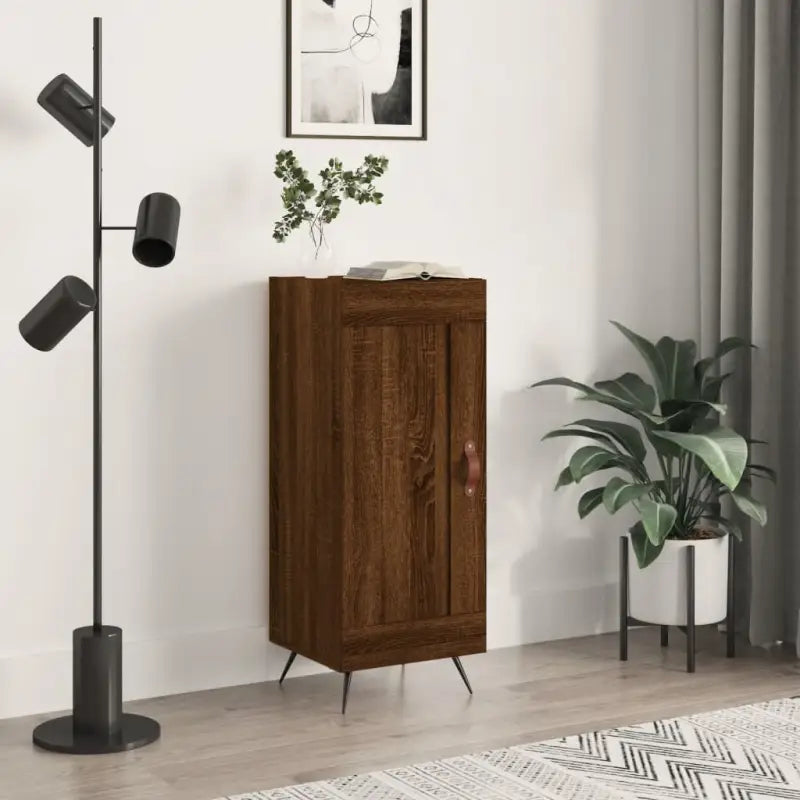 Grijs Sonoma dressoir met metalen poten en bewerkt hout - Bruineiken / 1 - Dressoirs & buffetkasten