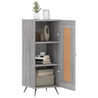 Grijs Sonoma dressoir met metalen poten en bewerkt hout - Dressoirs & buffetkasten
