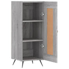Grijs Sonoma dressoir met metalen poten en bewerkt hout - Dressoirs & buffetkasten